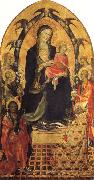 Gherardo Starnina Madonna and Child with SS.John the Baptist and Nicholas and Four Angels painting